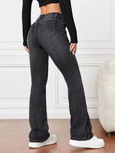Women’s High Waist Bootcut Denim Trousers – Lovana